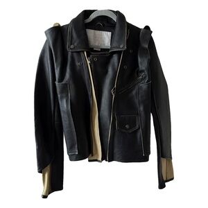 Maison Martin Margiela Black Leather Jacket